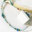 Fashion Multicolor Titanium Steel Beaded Mixed Color Necklace