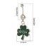 Fashion 1# Alloy Oil Dripping Clover Navel Piercing Nail