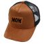 Fashion Brown And White Suede Patch Baseball Cap
