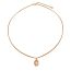 Fashion A Brown Necklace Alloy Geometric Oval Necklace