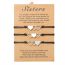 Fashion 2 Pack Of Engraved Heart-shaped Zj7054 Stainless Steel Love Bracelet Set