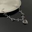 Fashion Silver Alloy Diamond Cross Three-dimensional Love Rose Necklace