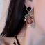 Fashion B Earrings Geometric Coiled Dragon Oil Coin Earrings