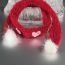 Fashion Red Plush Love Necklace