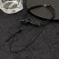 Fashion Black Geometric Snake Wrap Necklace