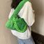 Fashion Green Plush Large Capacity Shoulder Bag