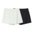 Fashion Black Polyester Asymmetrical Culottes