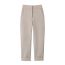 Fashion Milky Coffee Color Rolled Hem Straight Trousers