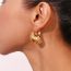 Fashion Gold Stainless Steel Gold-plated Special-shaped Earrings