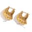 Fashion Gold Stainless Steel Gold-plated Special-shaped Earrings