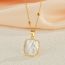 Fashion Necklace Square Shell Necklace