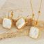 Fashion Necklace Square Shell Necklace