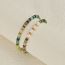 Fashion Green Natural Stone Pearl Bracelet Colorful Beaded Pearl Necklace