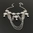 Fashion Silver Alloy Inlaid Diamond Geometry Necklace