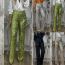 Fashion Yellow-green Sequined Flared Trousers
