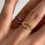 Fashion Steel Color Ring Titanium Steel Geometric Knot Ring