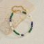 Fashion Necklace Geometric Natural Stone Beaded Necklace