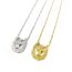 Fashion White Gold Gold-plated Copper Embossed U-shaped Cross Necklace