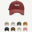 Fashion Brown Letter Embroidered Baseball Cap