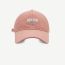 Fashion Pink Letter Embroidered Baseball Cap