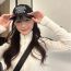 Fashion Sapphire Letter Embroidered Soft Top Baseball Cap