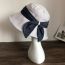 Fashion Khaki Cotton Bow Large Brim Bucket Hat