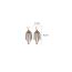 Fashion Ear Hook-white Copper And Diamond Geometric Tassel Earrings