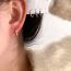 Fashion Silver Copper Geometric Round Earrings Set