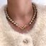 Fashion 8mm Brown Pearl Necklace Pearl Bead Necklace