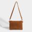 Fashion Brown Pu Soft Leather Tassel Cross-body Bag