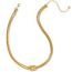 Fashion Gold Necklace Titanium Steel Geometric Knotted Chain Necklace