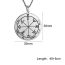Fashion Steel Color Titanium Steel Cut Medal Necklace