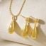 Fashion Golden 1 Copper Drop Pendant Bead Necklace