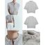 Fashion Grey Jeweled Knitted Buttoned Sweater Jacket