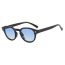 Fashion Bean Curd All Blue Rice Nail Round Sunglasses