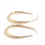 Fashion Gold Metal U-shaped Earrings