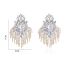 Fashion Gold Geometric Diamond Stud Earrings