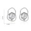 Fashion Silver Geometric Diamond Irregular Stud Earrings