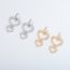 Fashion Silver Alloy Geometric Love Earrings