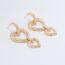 Fashion Silver Alloy Geometric Love Earrings