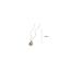 Fashion Necklace - Gray Metal Set Zirconium Pearl Necklace