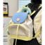 Fashion Sweetheart White + Green Gloves Nylon Contrast Color Large Capacity Backpack