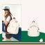 Fashion Retro White (delivered Baseball Pendant) Polyester Large Capacity Backpack