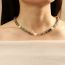 Fashion Gold Abacus Beads Pearl Bead Necklace