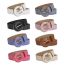 Fashion Beige Alloy Covered Buckle Pebbled Wide Belt