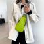 Fashion Green Pu Large Capacity Crossbody Chest Bag