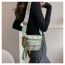 Fashion Black Pu Plaid Wide Shoulder Strap Crossbody Bag