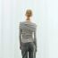 Fashion Grey Knitted Pleated One-shoulder Sweater