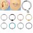 Fashion Steel Color-op26 (minimum Batch Of 2) Stainless Steel Diamond Geometric Piercing Nose Ring (minimum Order Of 2 Pieces)