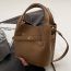 Fashion Khaki Pu Large Capacity Crossbody Bag